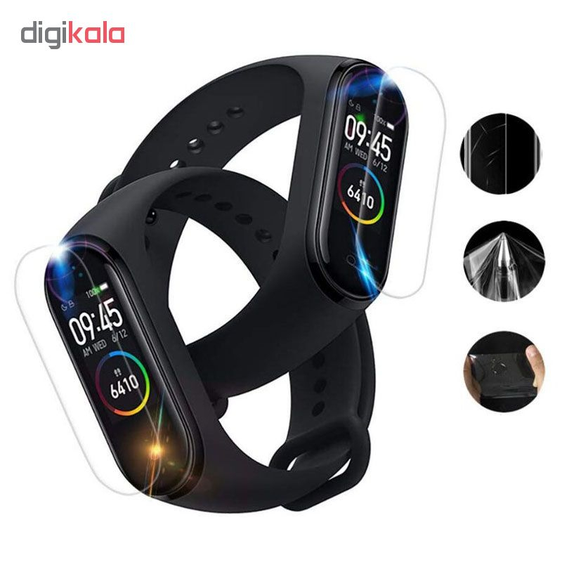 محافظ صفحه نمایش مدل mb4 مناسب برای مچ بند هوشمند شیائومی Mi Band 4 بسته 2 عددی