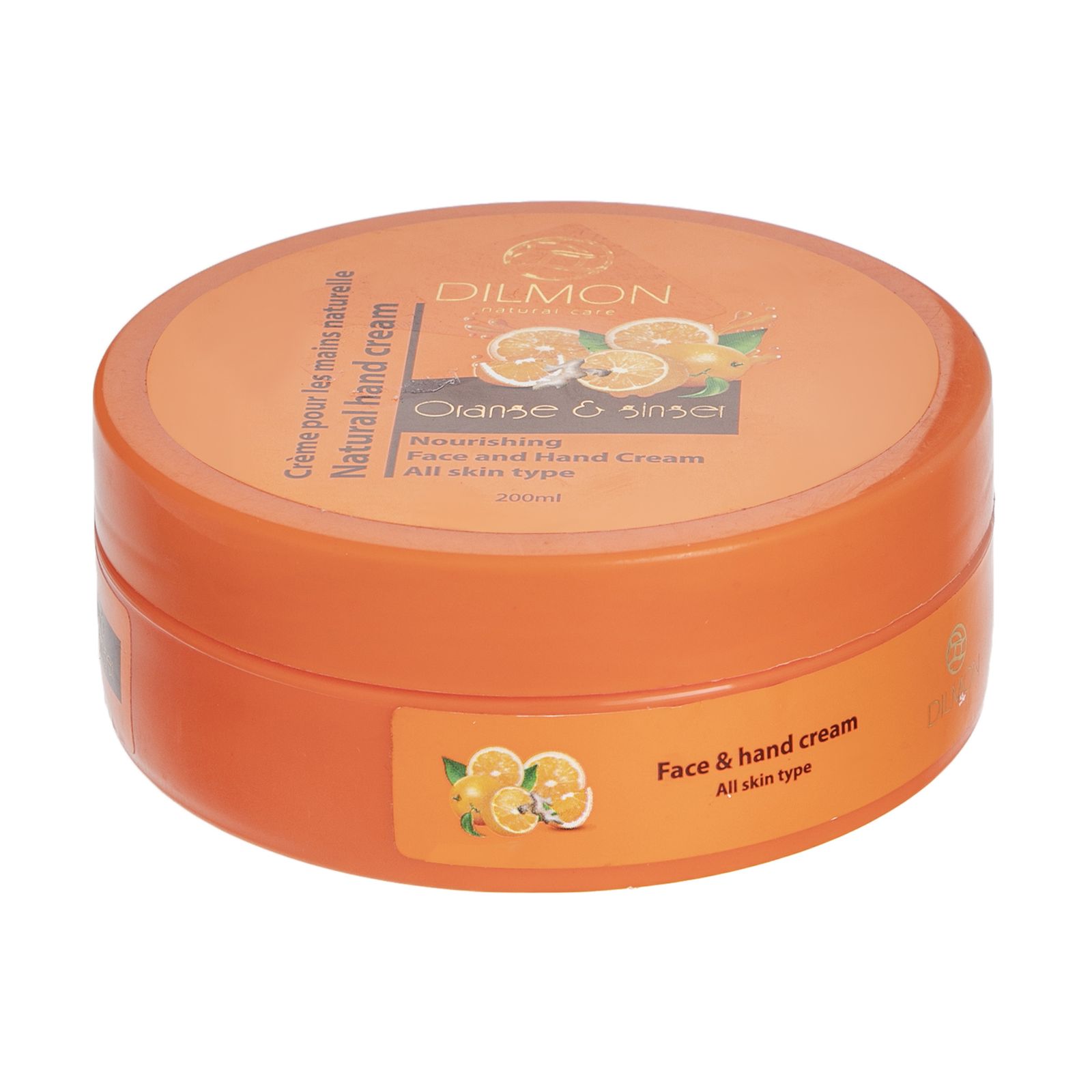 کرم مرطوب کننده دست و صورت دیلمون مدل Orange And Ginger حجم 200 میلی لیتر -  - 1