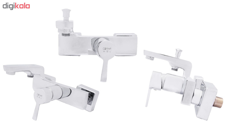 شیرآلات گلپانیک مدل بامبو کد A003 مجموعه 4 عددی