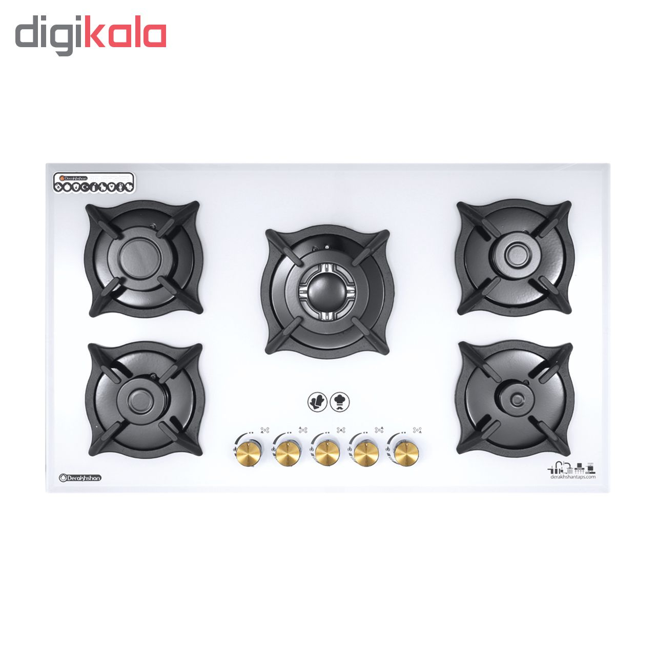 هود و اجاق گاز صفحه ای درخشان مدل g623 galaxy