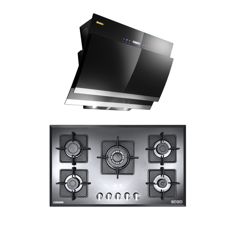 هود و اجاق گاز صفحه ای درخشان مدل G611 April
