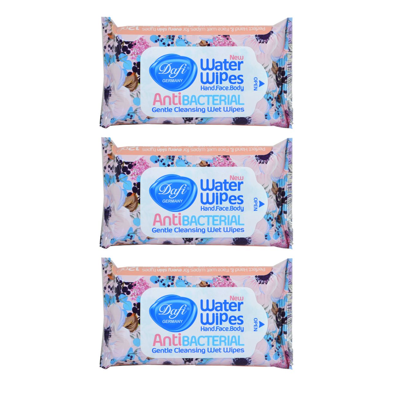 دستمال مرطوب دافی مدل Anti bacterial مجموعه 3 عددی - - 1