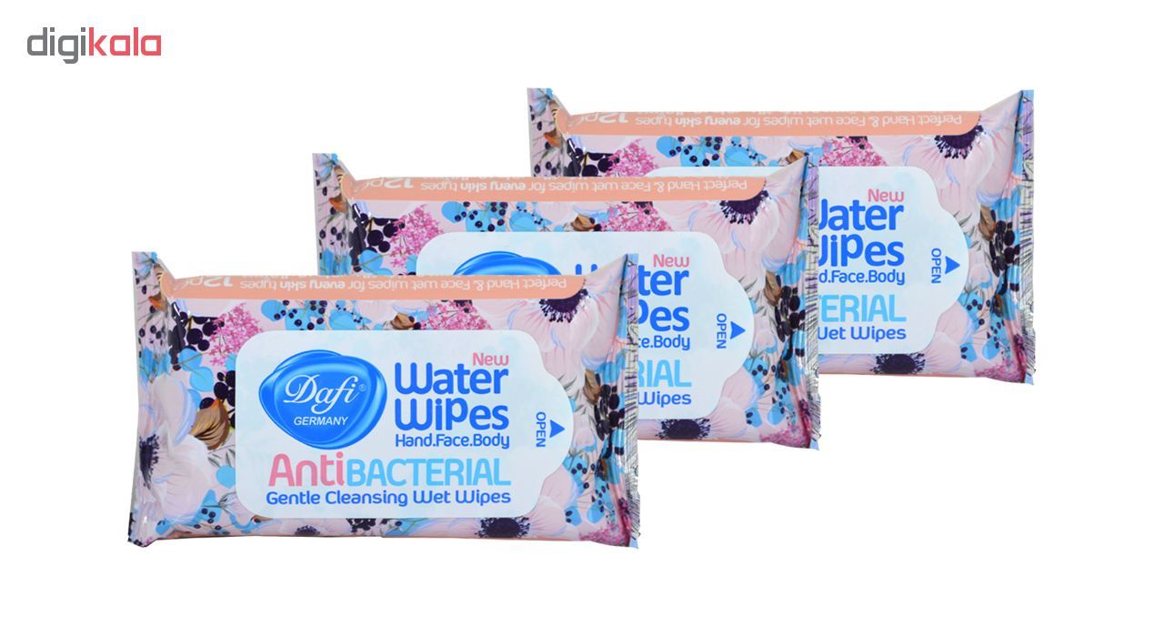 دستمال مرطوب دافی مدل Anti bacterial مجموعه 3 عددی - - 2