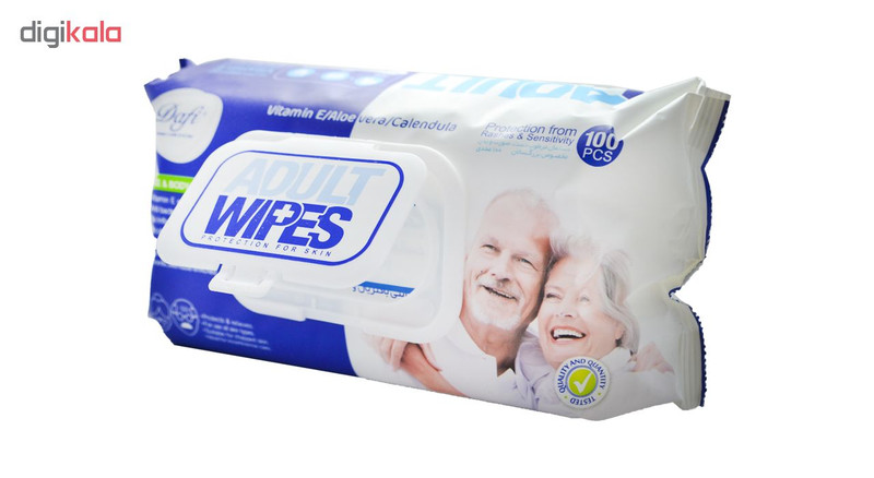 دستمال مرطوب دافی مدل Adult Wipes مجموعه 2 عددی