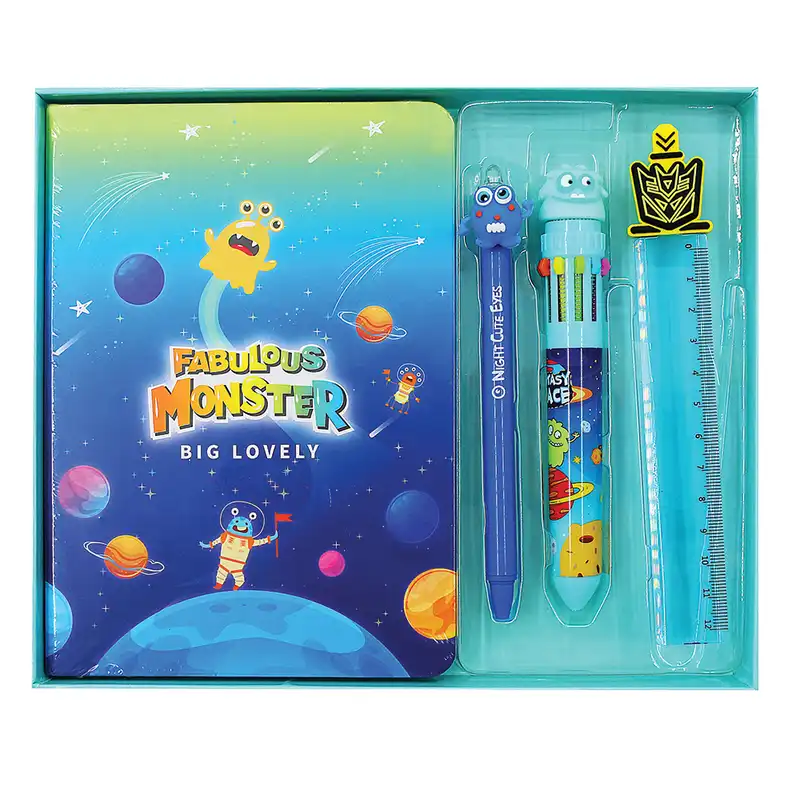 ست لوازم التحریر فندل طرح کهکشان مدل FB9236 مجموعه 4 عددی