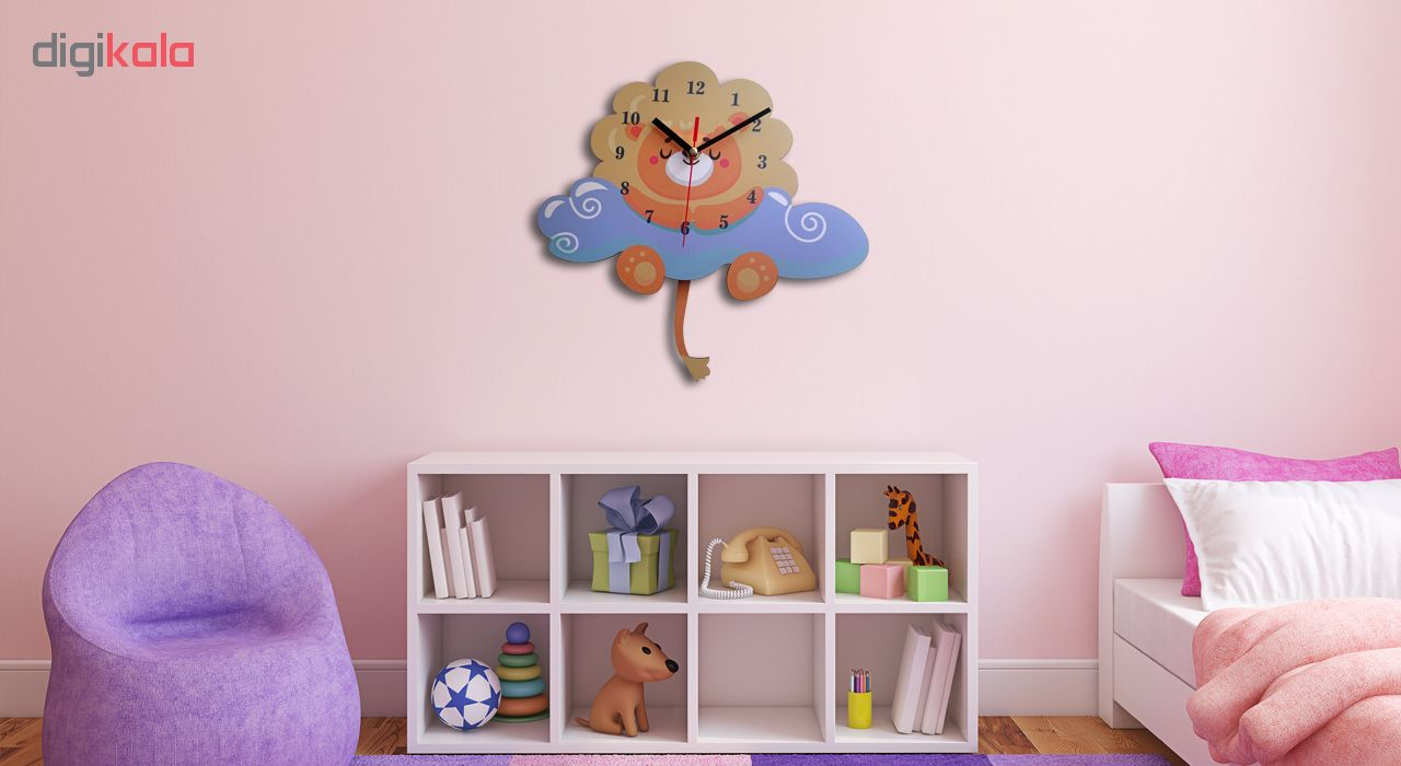 ساعت دیواری کودک باروچین مدل Dream of Little Lion