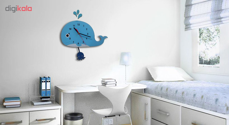ساعت دیواری کودک باروچین مدل Little whale