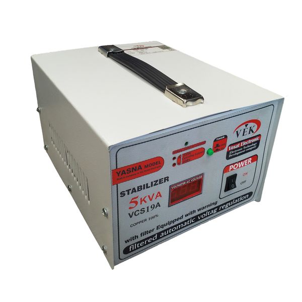 استابلایزر وسعت الکترونیک مدل VEK-5 ظرفیت 5000VA استابلایزر وسعت الکترونیک مدل VEK-5 ظرفیت 5000VA