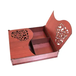 جعبه هدیه طرح چوب مدل 004
