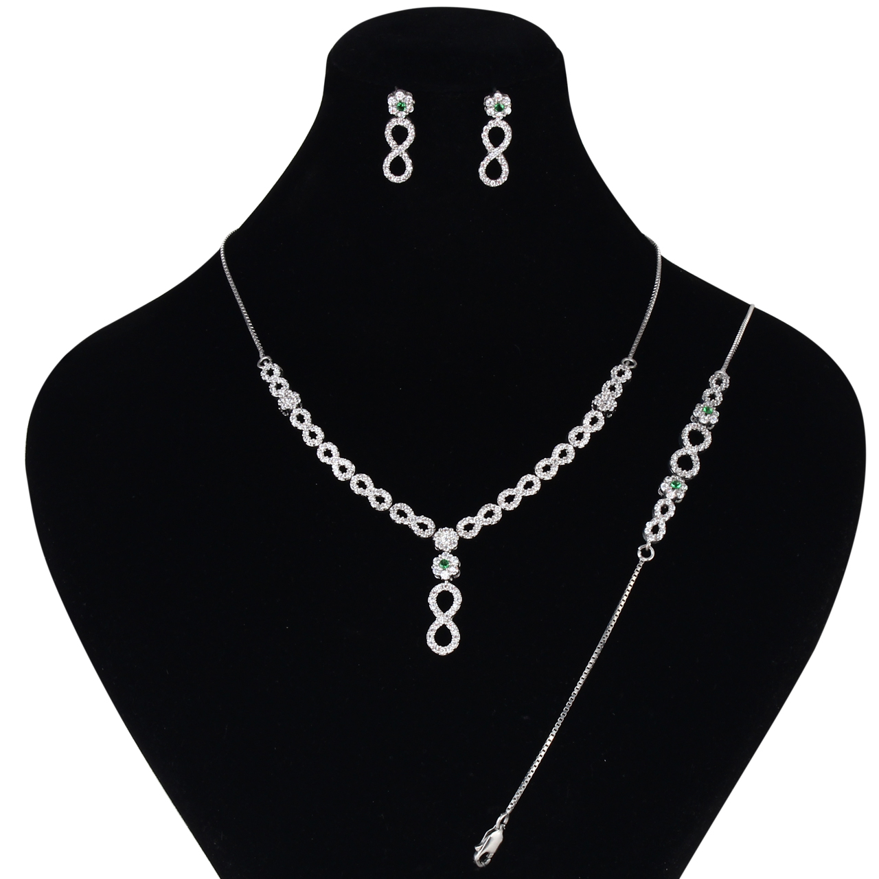 نیم ست نقره زنانه مدوکلاس کد 180481