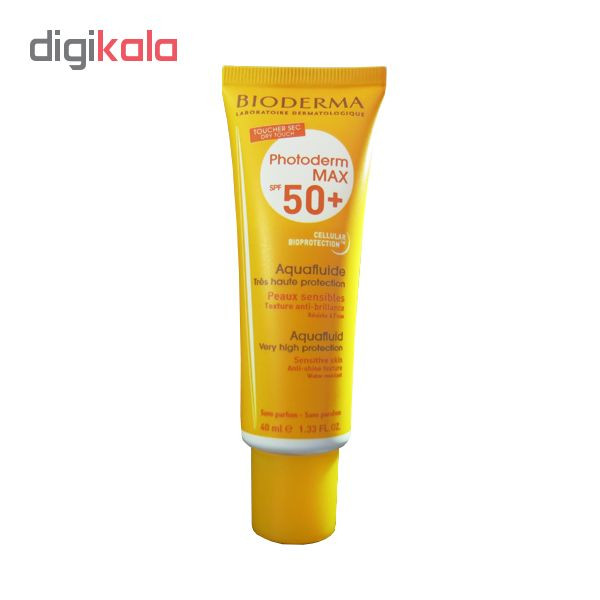 کرم ضد آفتاب بایودرما مدل PHOTODERM MAX AQUAFLUIDE حجم 40 میلی لیتر