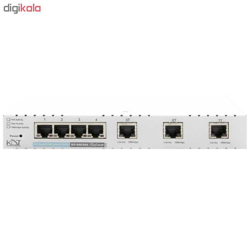 سوییچ 4 پورت کی دی تی مدل KP-0403H4 1
