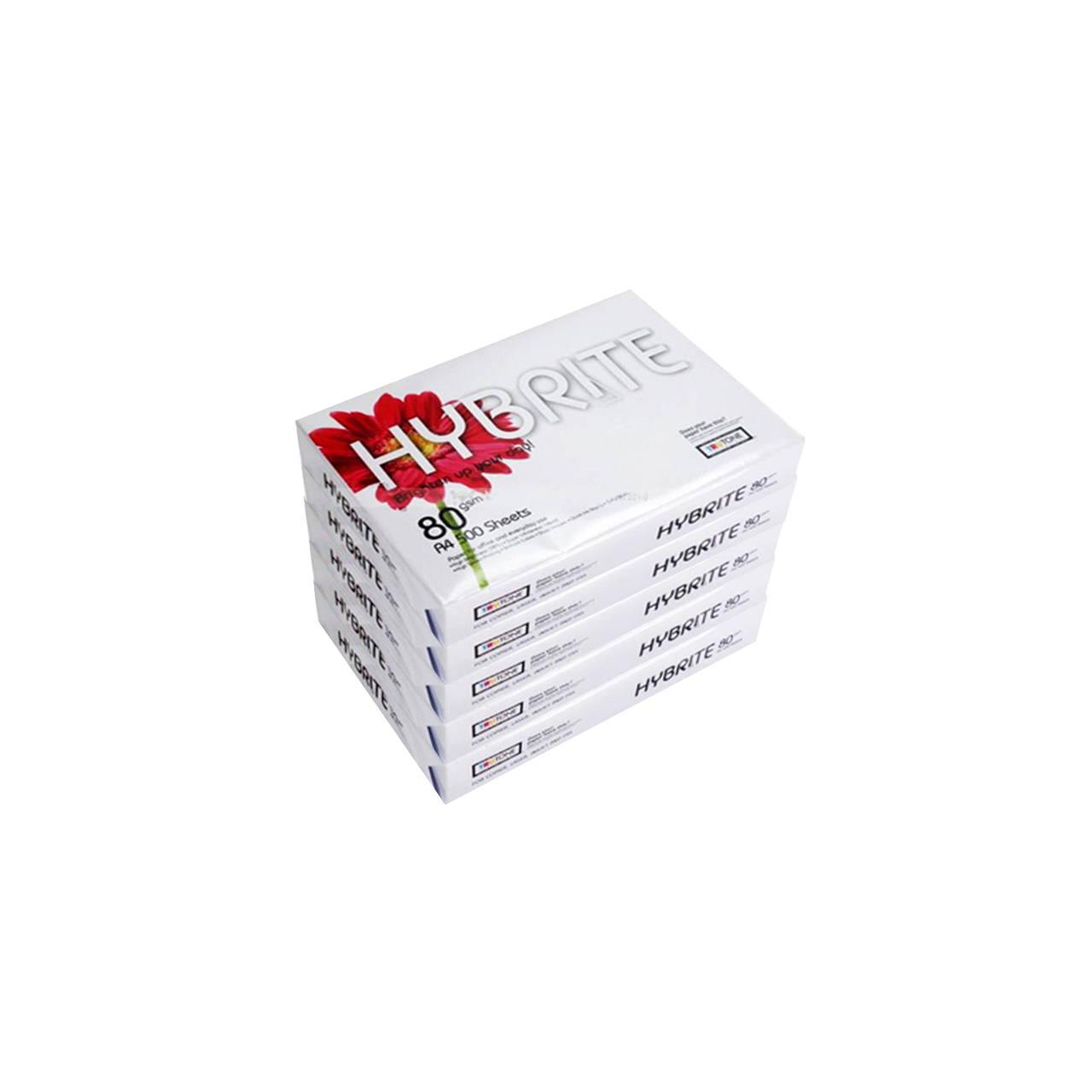 کاغذ A4 هایبرایت مدل X5 80g بسته 5 عددی