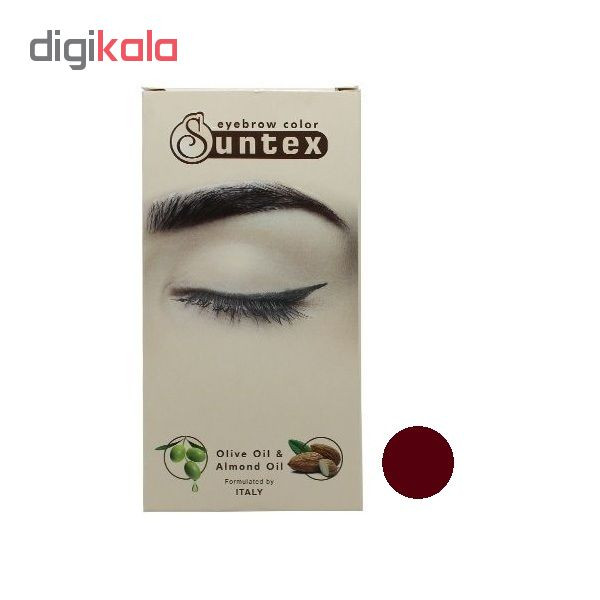 کیت رنگ ابرو سانتکس شماره MCH6-E7.58 حجم 30 میلی لیتر رنگ ماهگونی شکلاتی
