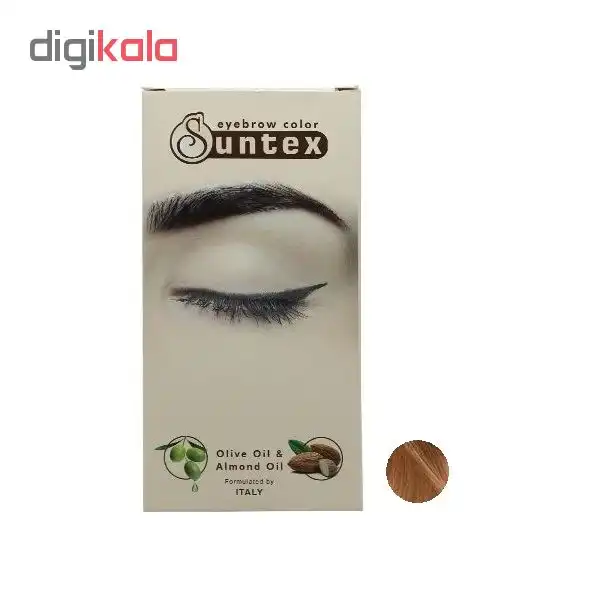 کیت رنگ ابرو سانتکس شماره HO6-E7.34 حجم 30 میلی لیتر رنگ عسلی