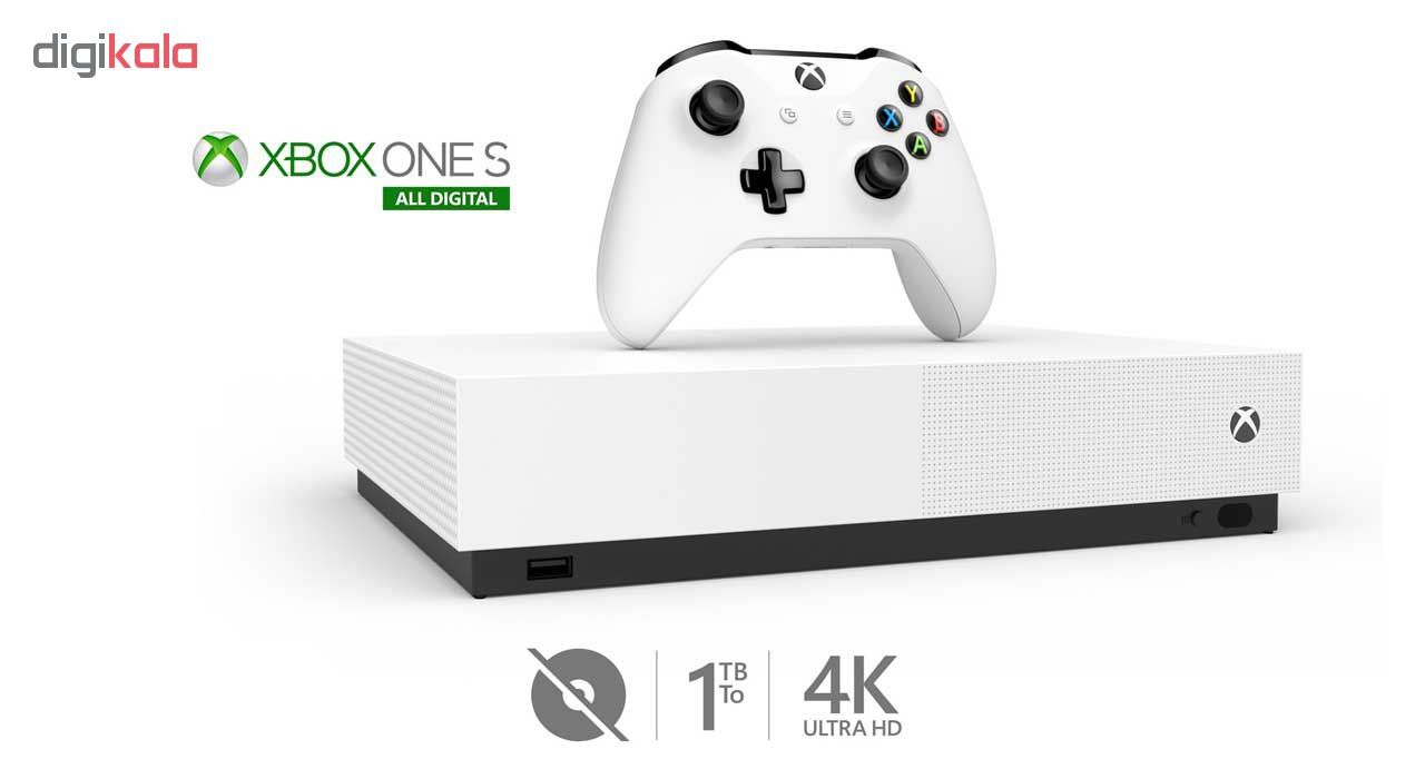 کنسول بازی مایکروسافت مدل Xbox One S ALL DIGITAL ظرفیت 1 ترابایت