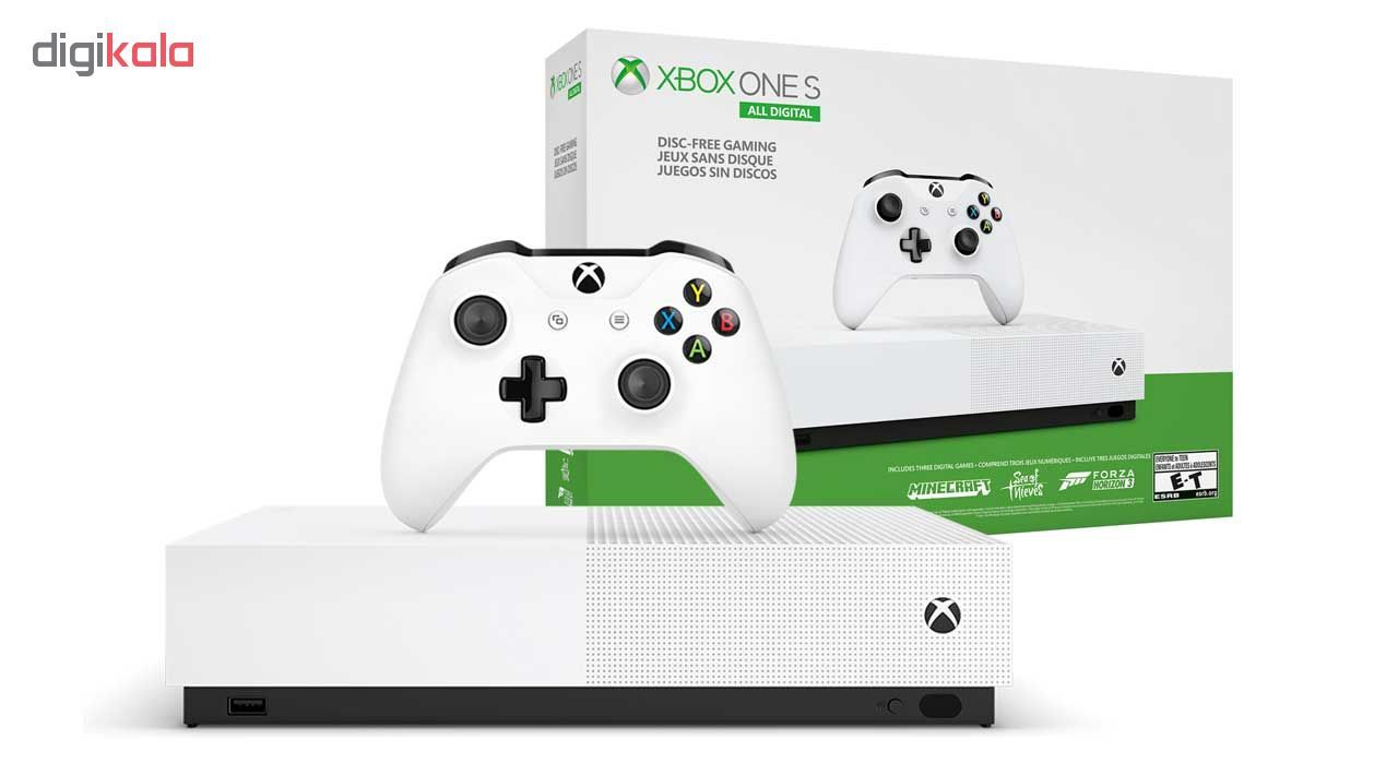 کنسول بازی مایکروسافت مدل Xbox One S ALL DIGITAL ظرفیت 1 ترابایت