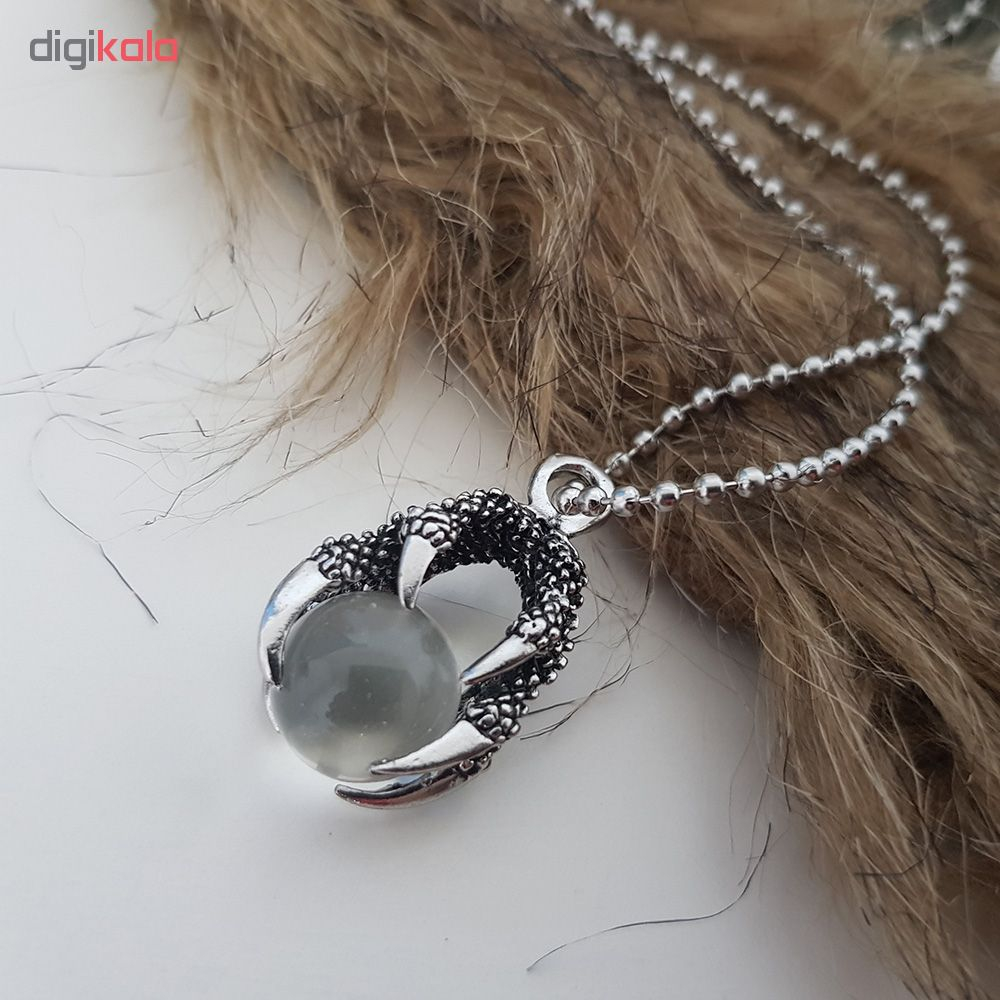 گردنبند مردانه طرح گوی و چنگ کد g51