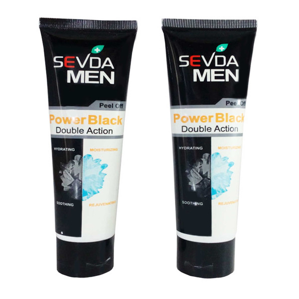 ماسک صورت سودا مدل power black حجم 100 میلی لیتر مجموعه 2 عددی