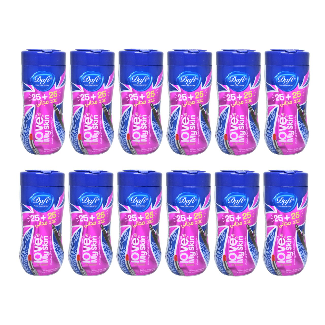 دستمال مرطوب دافی مدل Love مجموعه 12 عددی - - 1