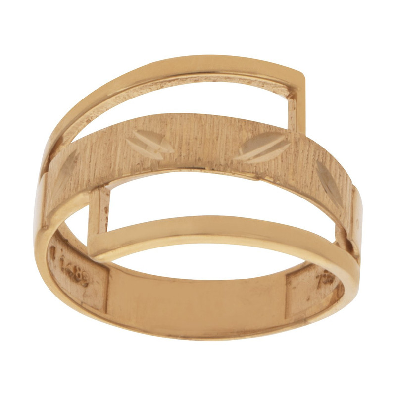 انگشتر طلا ۱۸ عیار زنانه کد 15