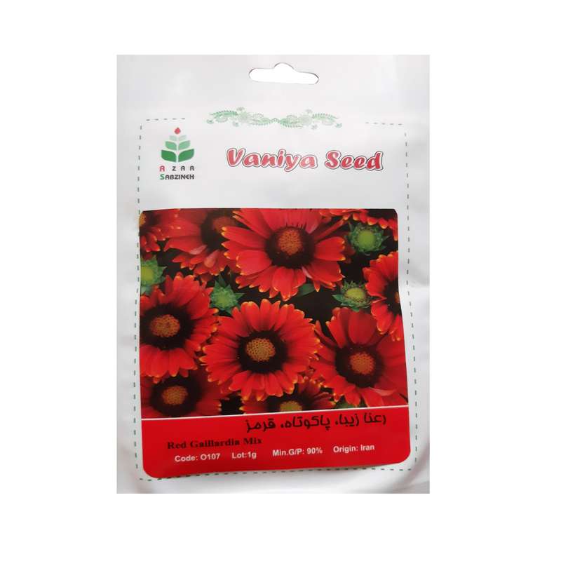 بذر رعنا پاکوتاه قرمز آذر سبزینه مدل O107