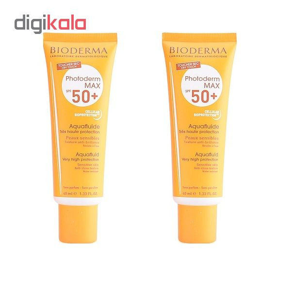 فلوئید ضد آفتاب بایودرما مدل Photoderm MAX حجم 40 میلی لیتر مجموعه 2 عددی