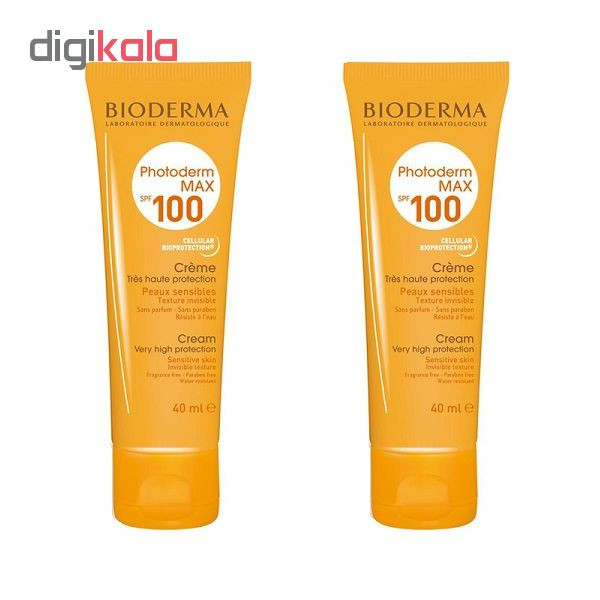 کرم ضد آفتاب بایودرما مدل Photoderm MAX حجم 40 میلی لیتر مجموعه 2 عددی کرم ضد آفتاب بایودرما مدل Photoderm MAX حجم 40 میلی لیتر مجموعه 2 عددی