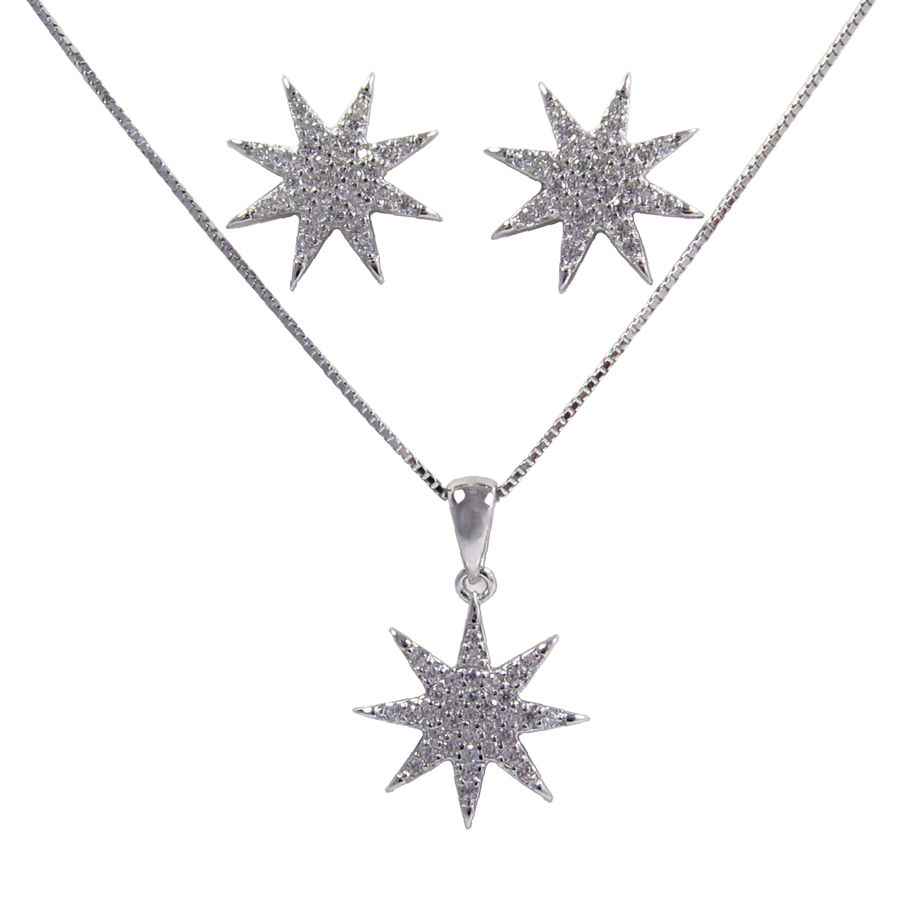 نیم ست نقره زنانه مانچو مدل sm6013