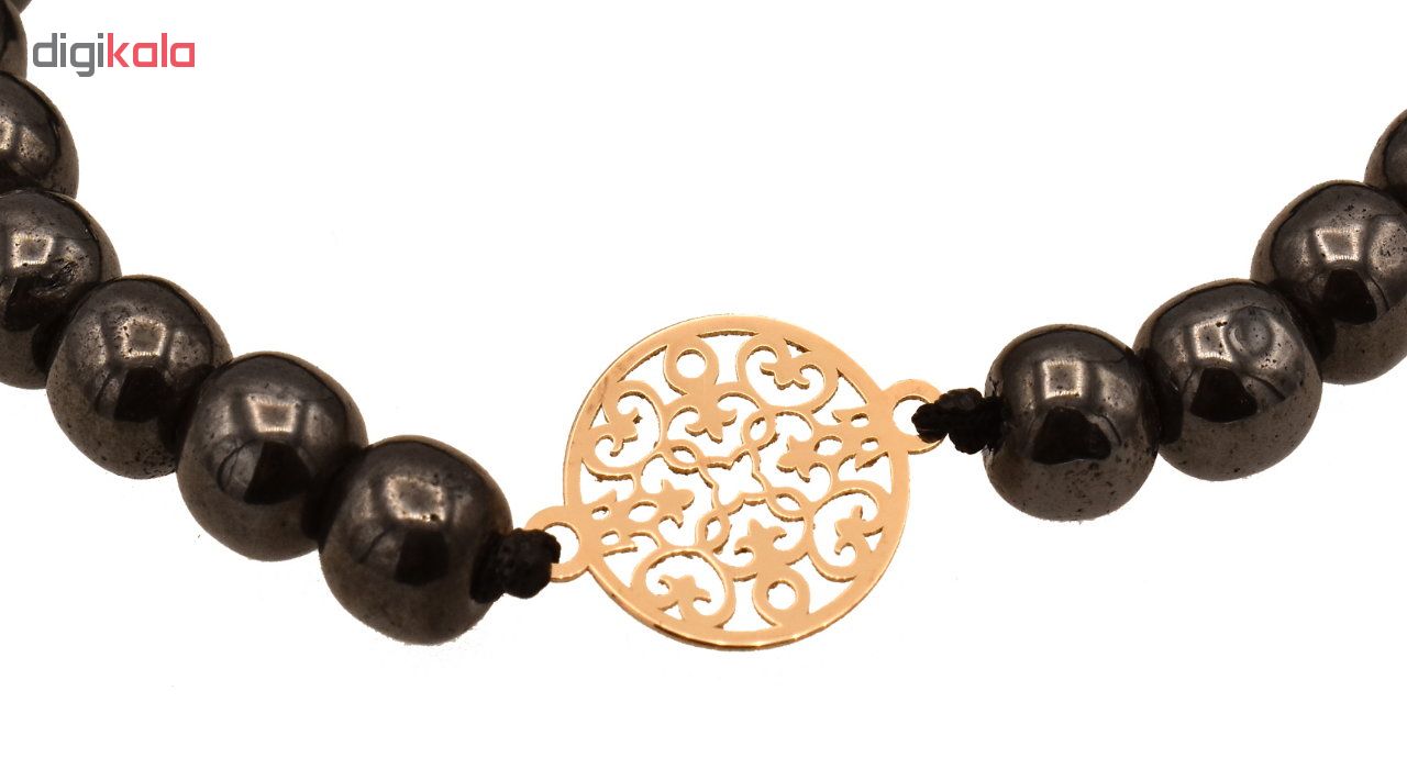 دستبند طلا 18 عیار زنانه آمانژ طرح اسلیمی کد D2573