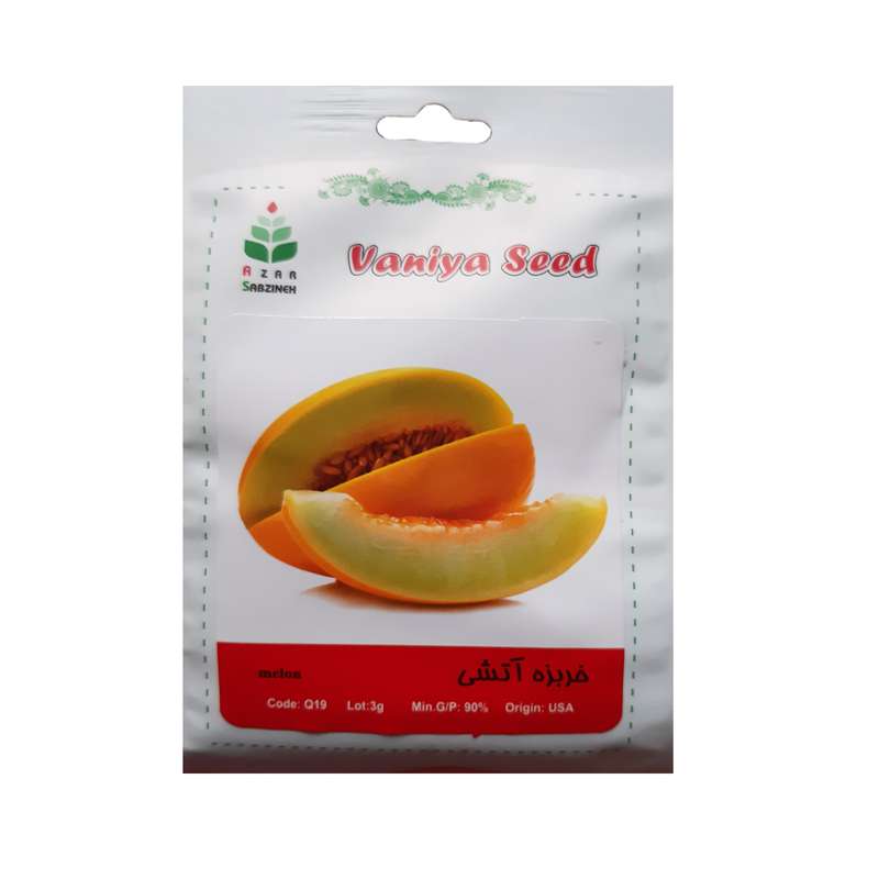 بذر خربزه آتشی آذر سبزینه مدل Q19