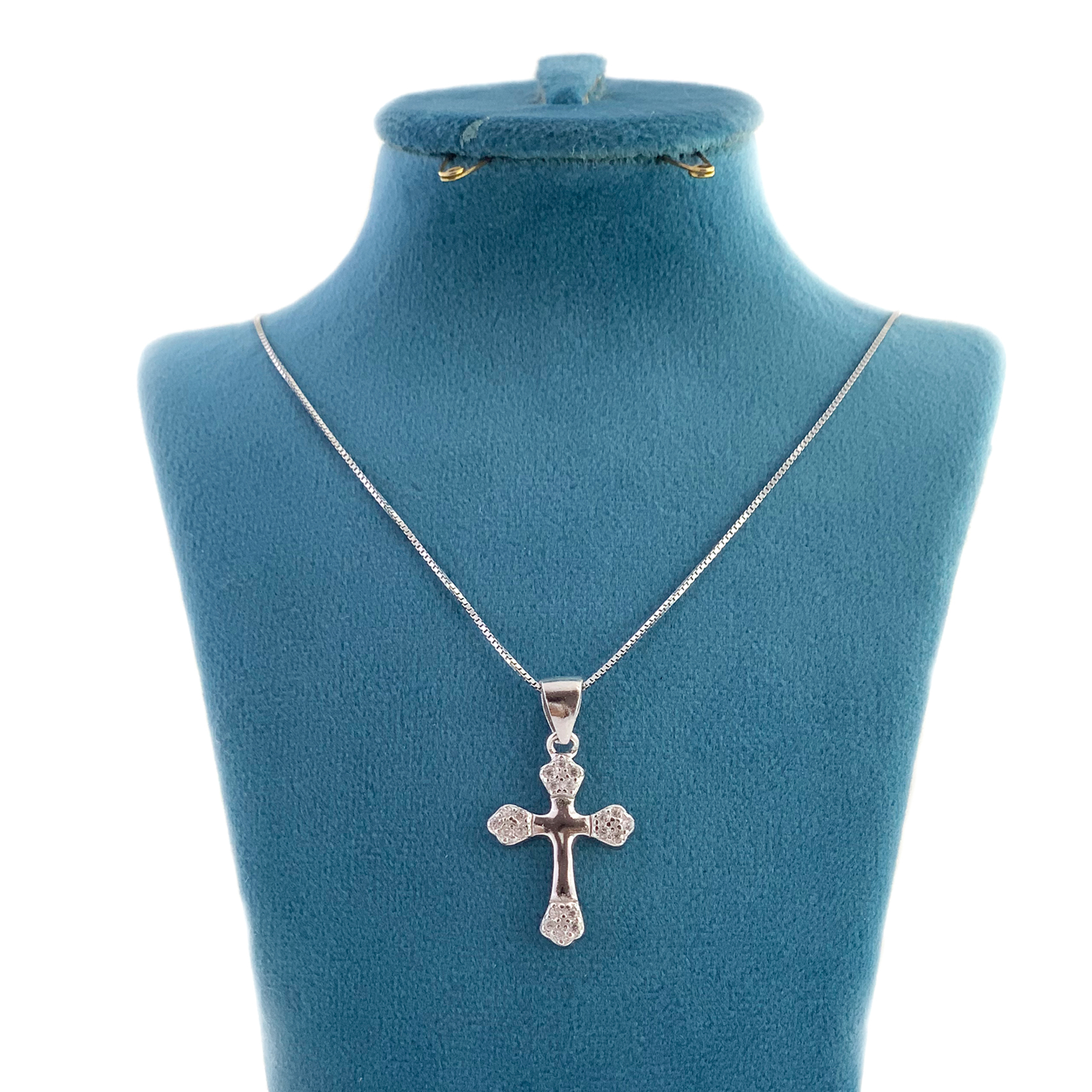 گردنبند نقره زنانه طرح صلیب کد SA 2