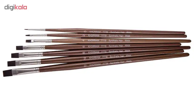 قلم مو تخت خرم مدل khp بسته 7 عددی