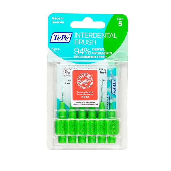 مسواک بین دندانی تهپه مدل original سایز 5  بسته 6 عددی مسواک بین دندانی تهپه مدل original سایز 5  بسته 6 عددی