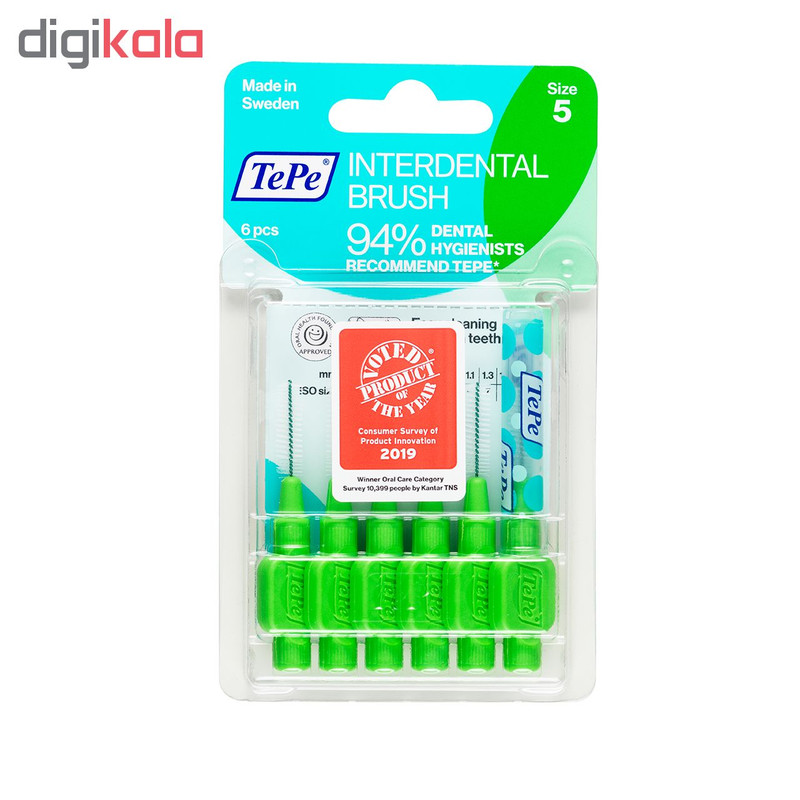 مسواک بین دندانی ته‌په مدل original سایز 5 بسته 6 عددی