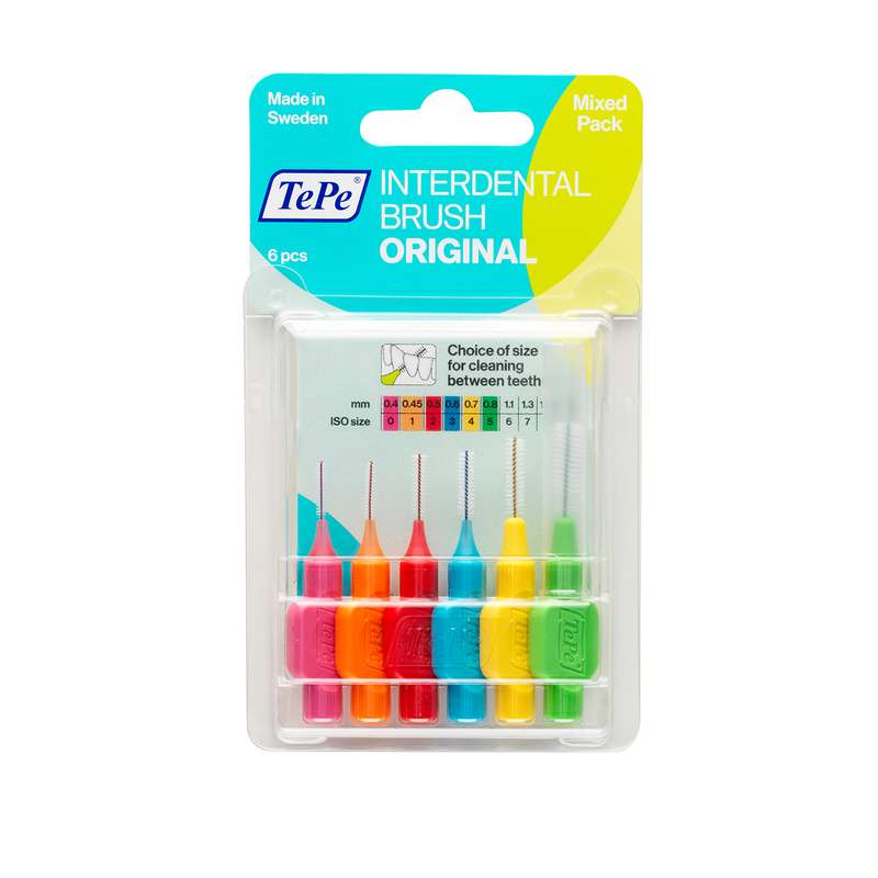 مسواک بین دندانی تهپه مدل original سایز 0-5 بسته ۶ عددی مسواک بین دندانی تهپه مدل original سایز 0-5 بسته ۶ عددی