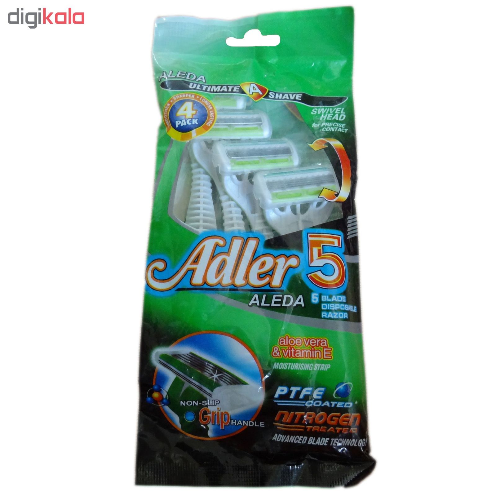 خود تراش ژیلت مدل 5 Adler Aleda بسته 4 عددی main 1 1