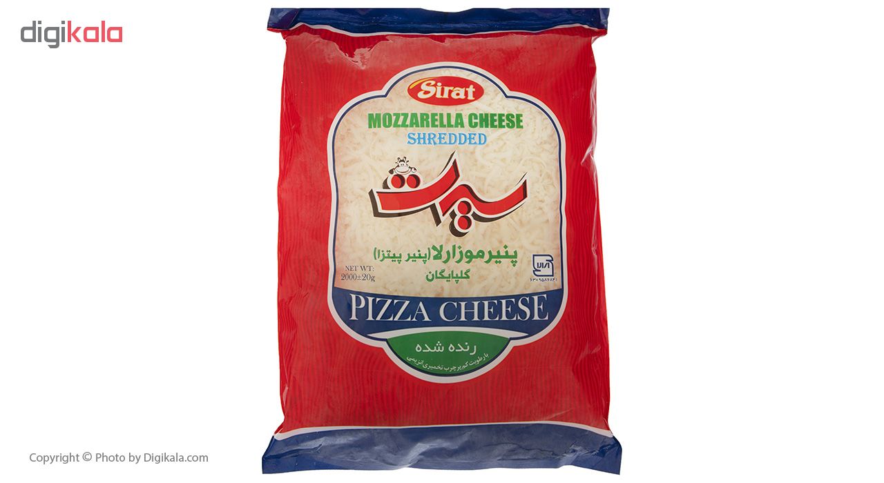 پنیر پیتزای موزارلا رنده شده سیرت وزن 2 کیلوگرم