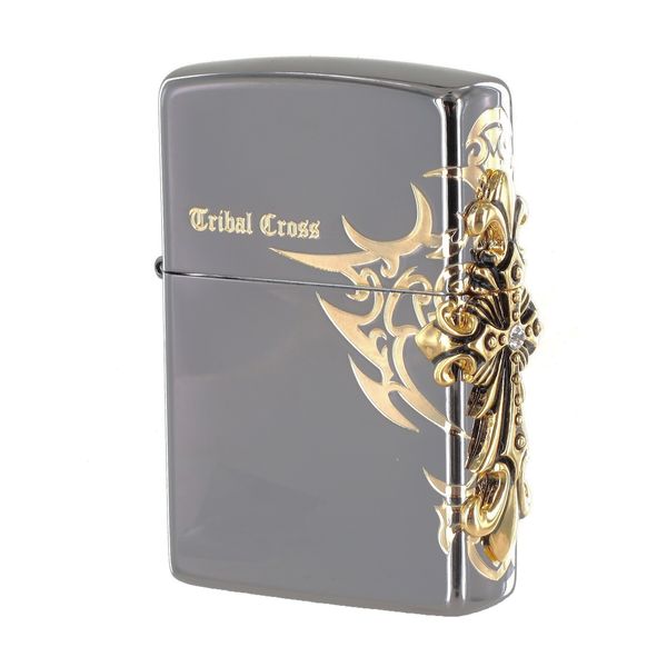 فندک زیپو مدل Gold Side Tribal Cross Embelm کد ZA-1-33A فندک زیپو مدل Gold Side Tribal Cross Embelm کد ZA-1-33A