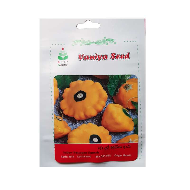 بذر کدو ستاره ای زرد آذر سبزینه مدل W13