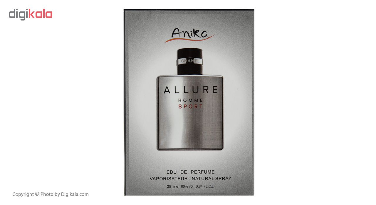 عطر جیبی مردانه آنیکا مدل Allure Homme Sport حجم 25 میلی لیتر