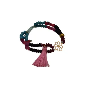 دستبند نقره زنانه طرح گل مدل 001