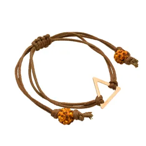 دستبند نقره زنانه طرح مثلث کد 01