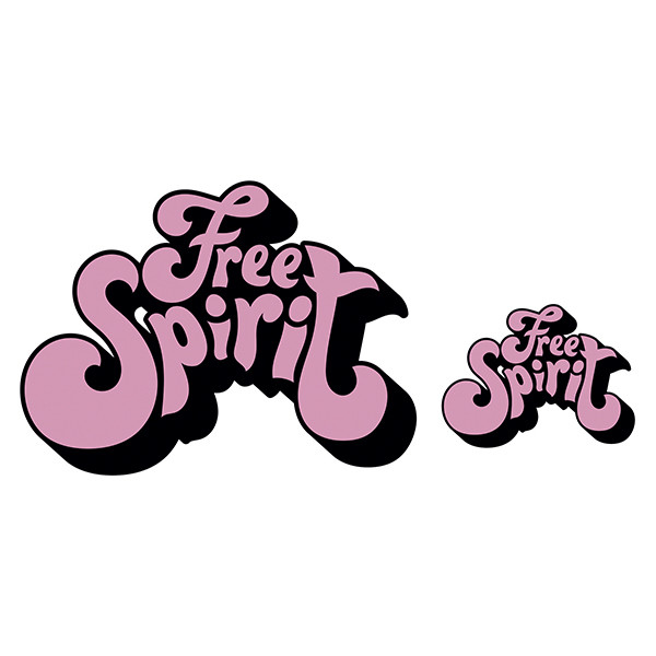استیکر لپ تاپ طرح Free Spirit مجموعه 2 عددی
