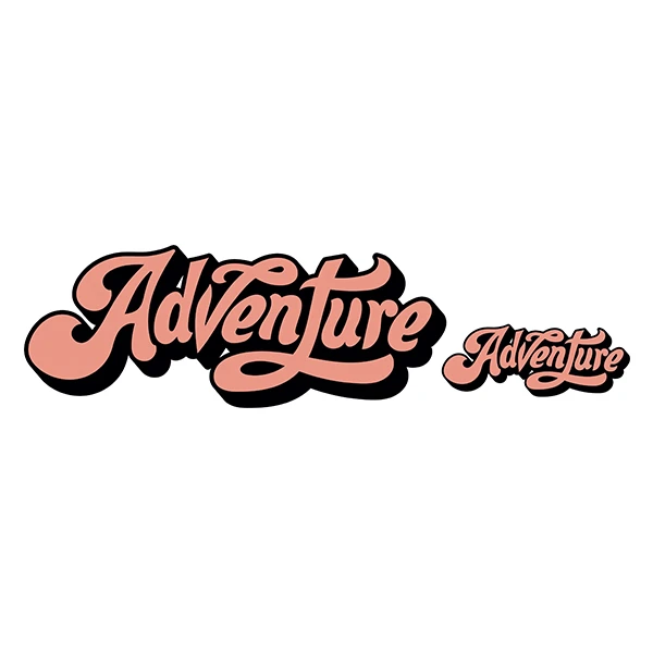 استیکر لپ تاپ طرح Adventure مجموعه 2 عددی 
