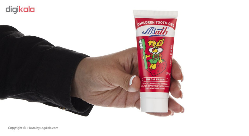 خمیر دندان کودک بس مدل Strawberry حجم 80 میلی لیتر