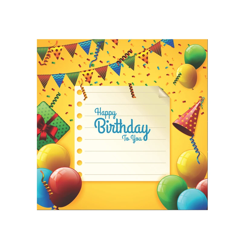 بنر تولد طرح بادکنک مدل HBD021_9