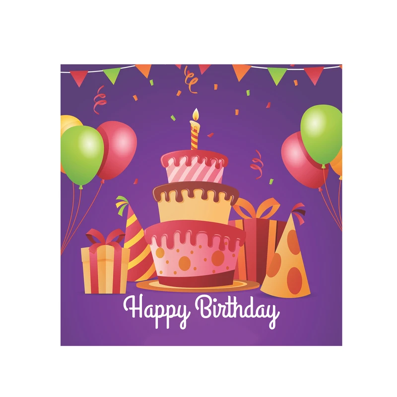 بنر تولد طرح کیک تولد مدل HBD021_6
