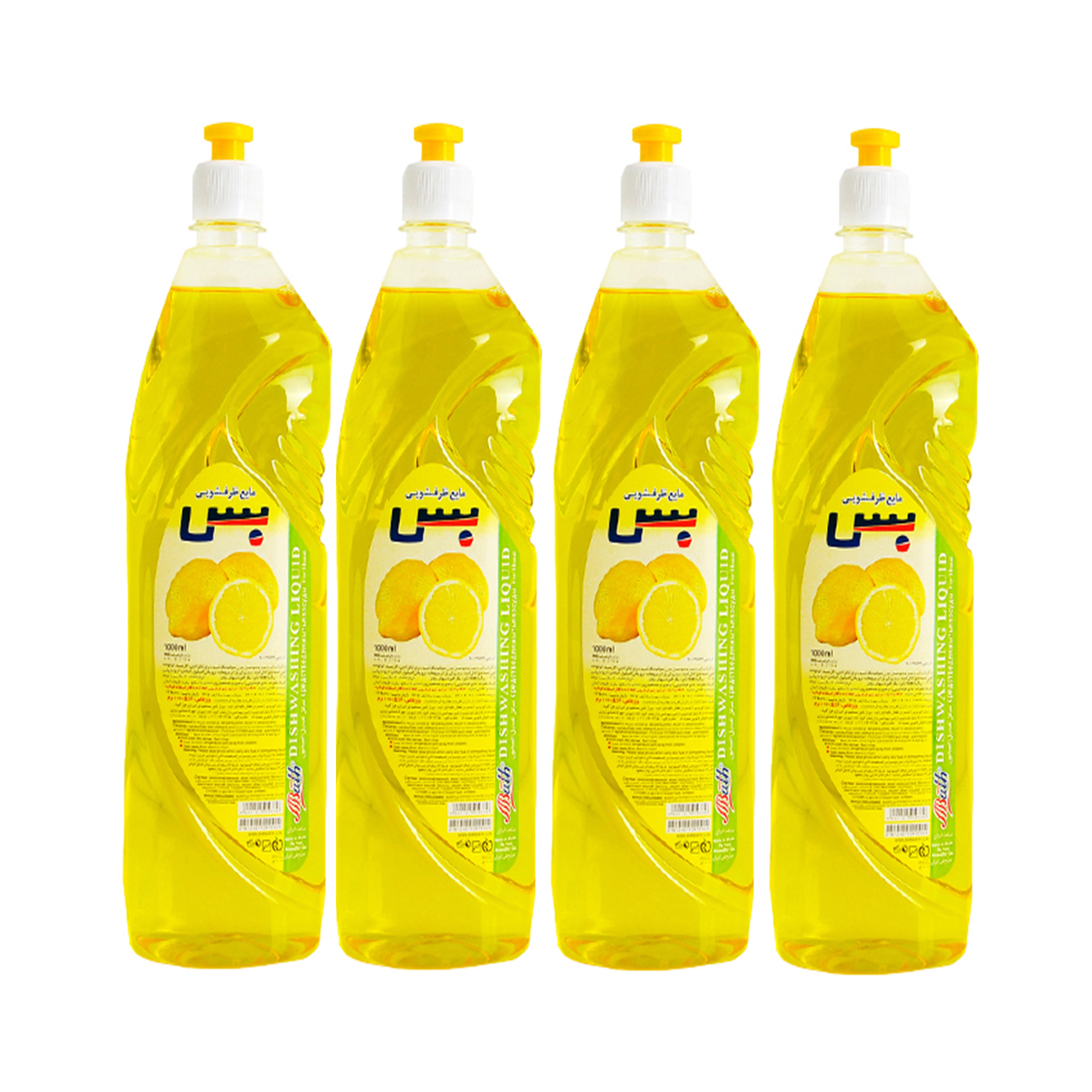 مایع ظرفشویی بس مدل LP1000 حجم 1000 میلی لیتر بسته 4 عددی