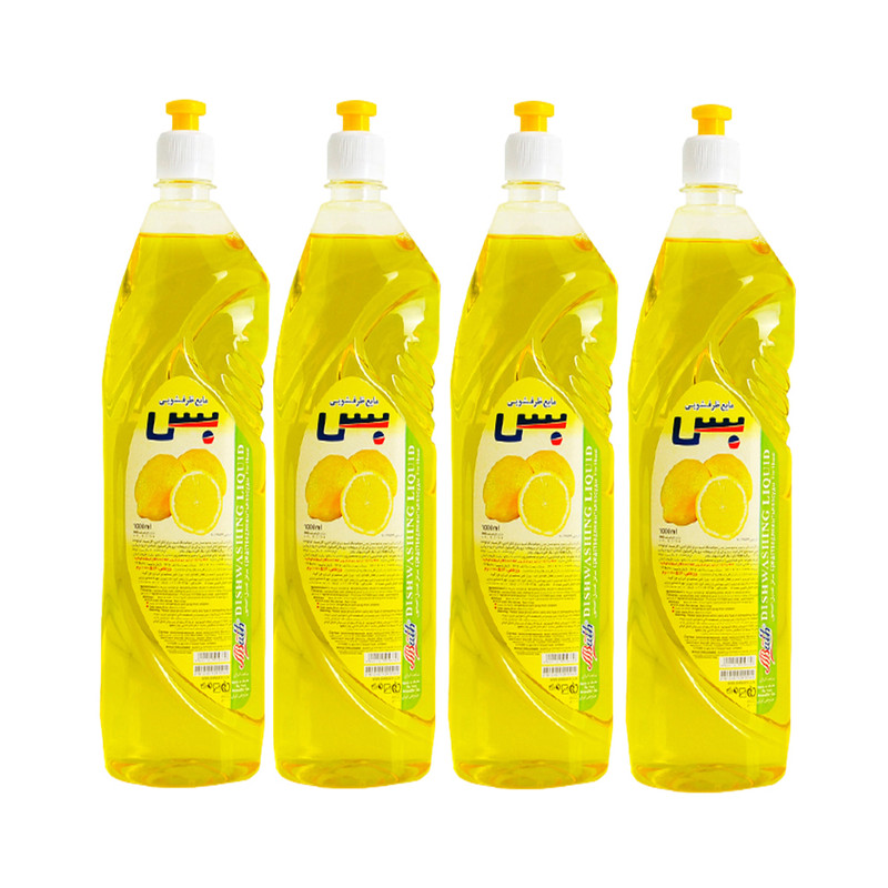 مایع ظرفشویی بس مدل LP1000 حجم 1000 میلی لیتر بسته 4 عددی